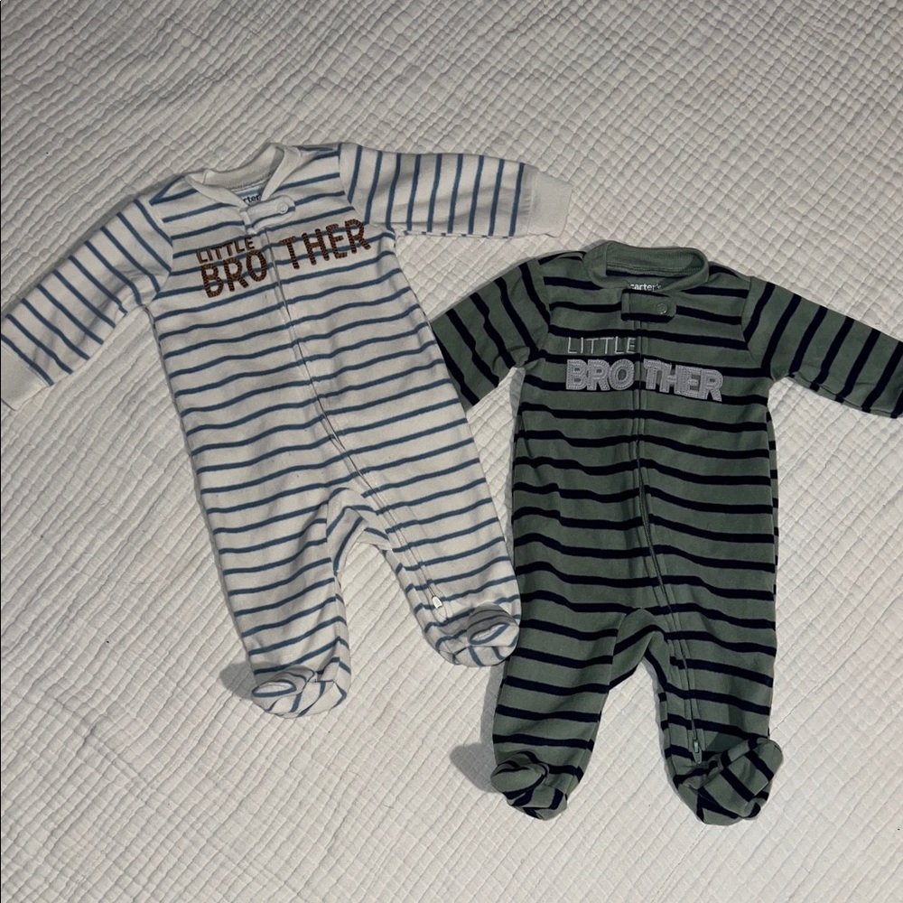 Striped Little Brother Baby 2pc Set
